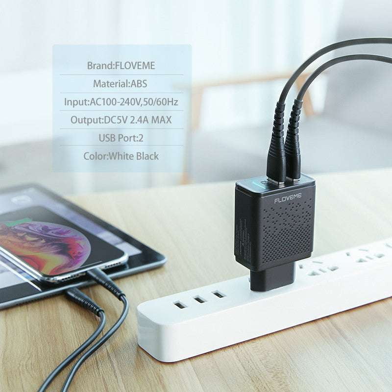 Durable Phone Charger, Fast Charging Adapter, Mobile Charger 2.4A - available at Sparq Mart