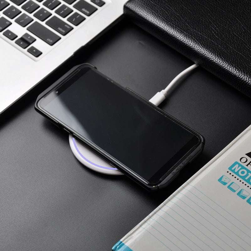 10W charging pad, fast wireless charging, round charging dock - available at Sparq Mart