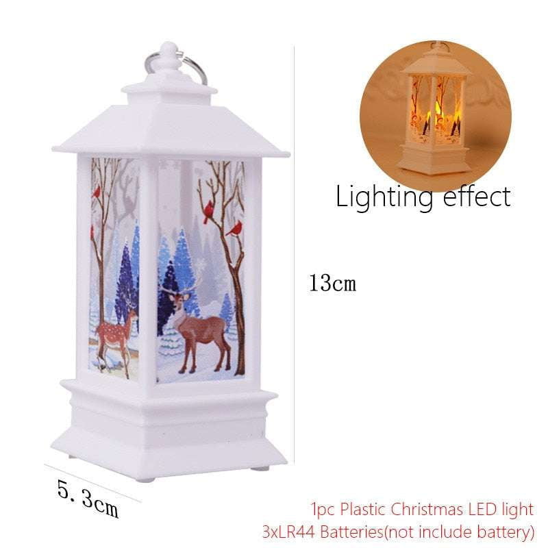 festive table lamp, LED candle lantern, night light elderly - available at Sparq Mart