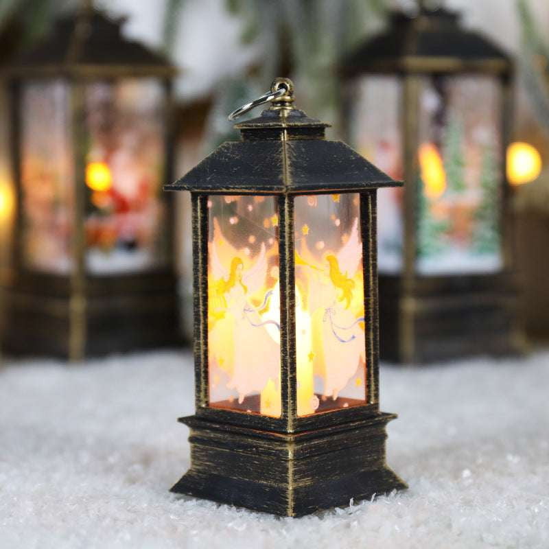 festive table lamp, LED candle lantern, night light elderly - available at Sparq Mart