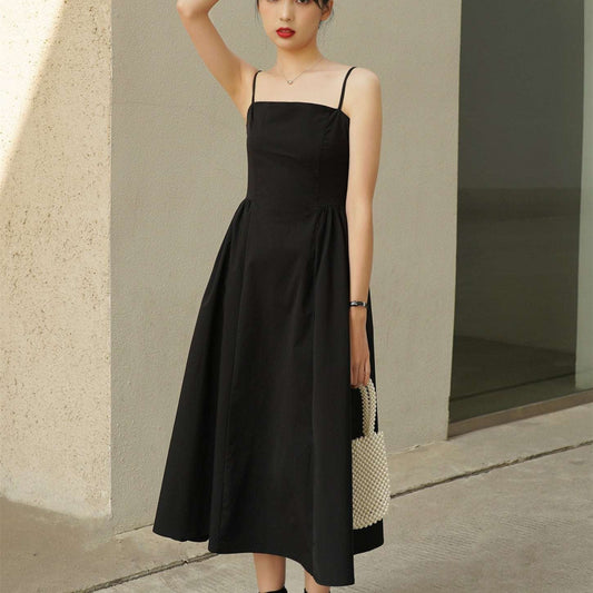 Fashionable Polyester Leisure Skirt, Flattering High-Waisted Skirt, Slimming Black Side Skirt - available at Sparq Mart