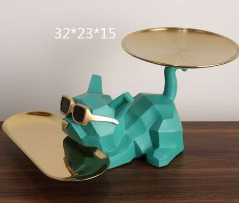 Bulldog Key Holder, Decorative Cabinet Tray, Luxury Style Organizer - available at Sparq Mart