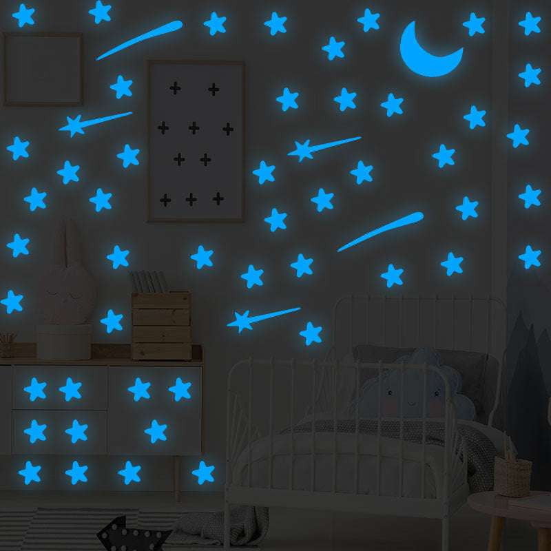 Glowing Ceiling Stars, Luminous Wall Decals, Night Sky Stickers - available at Sparq Mart