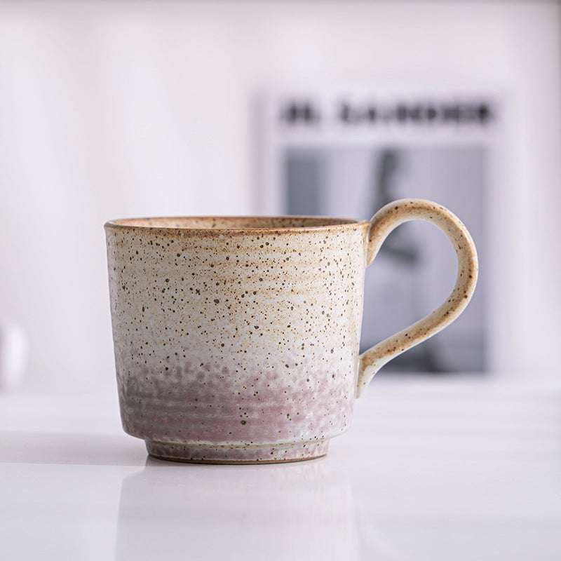 handmade ceramic cup, Japanese stoneware mug, retro coffee cup - available at Sparq Mart