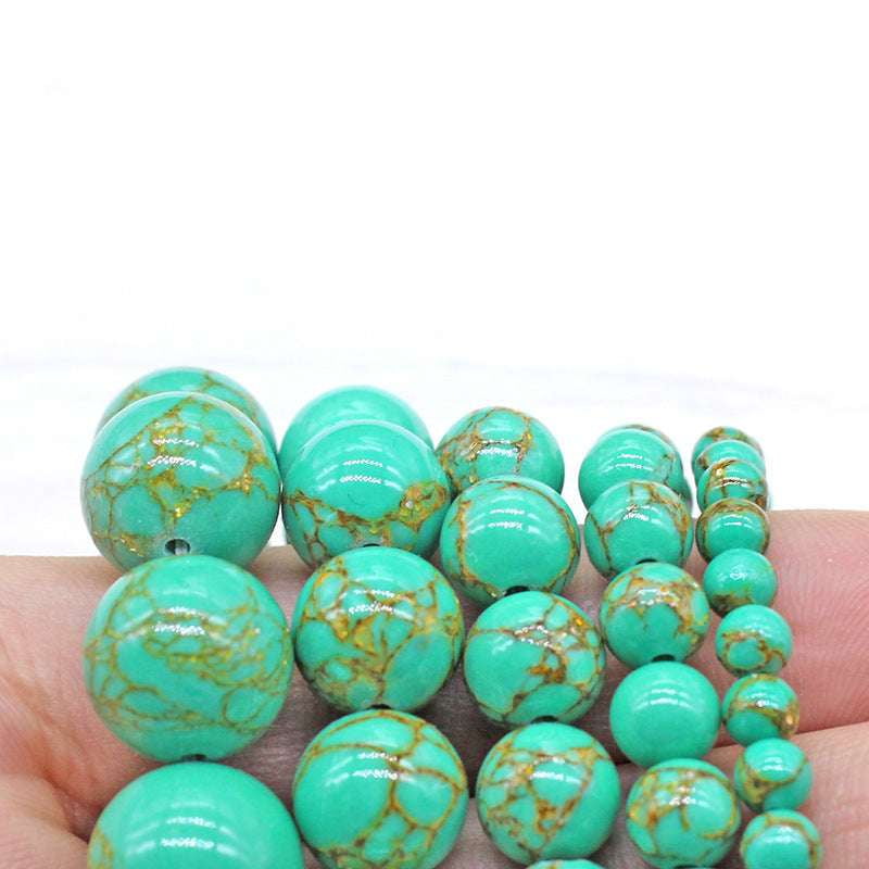 DIY Bead Accessories, Round Turquoise Beads, Turquoise Bead Crafts - available at Sparq Mart