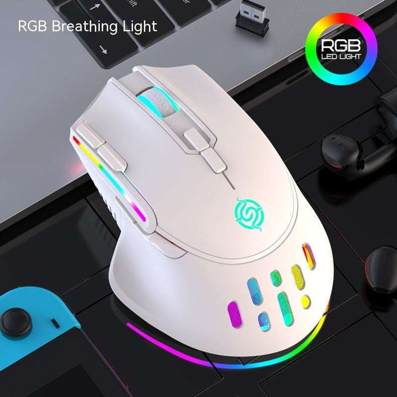 Rechargeable gaming mouse, RGB gaming mouse, Wireless gaming mouse - available at Sparq Mart