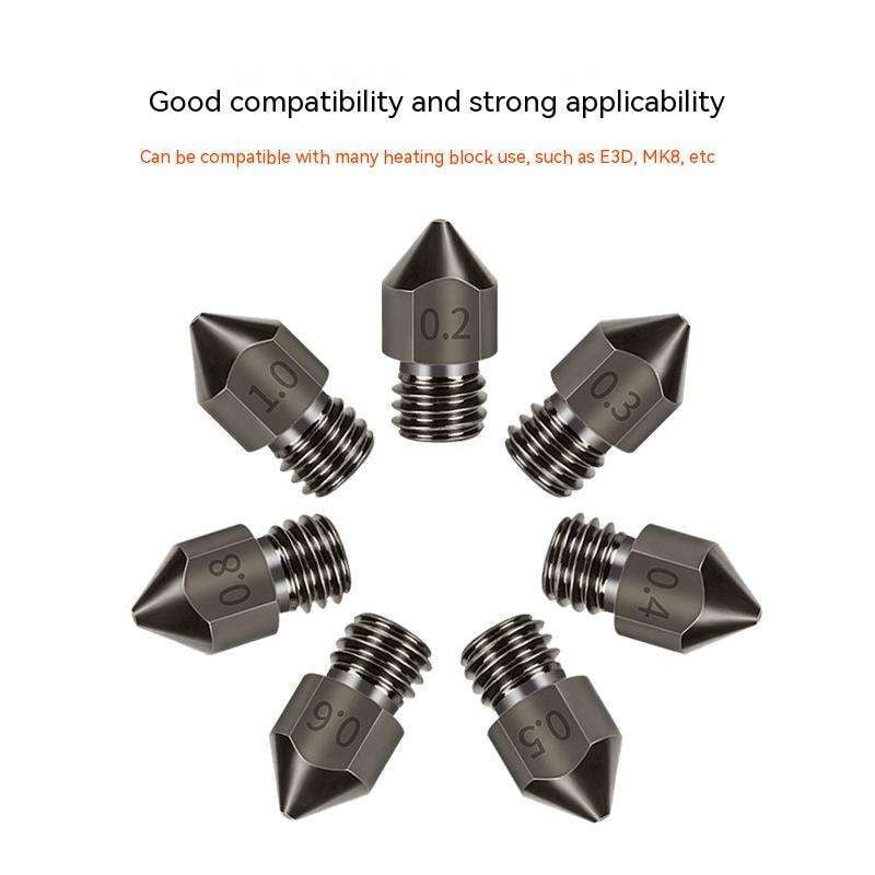 3D printer nozzle, MK8 nozzle, printer accessories - available at Sparq Mart