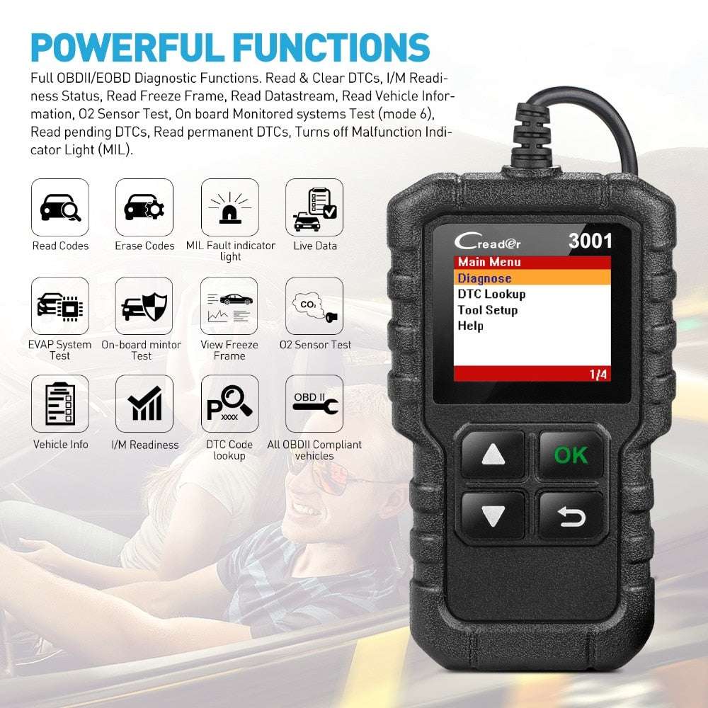 Auto Scan Tool, Code Reader CR3001 X431 3001 - available at Sparq Mart