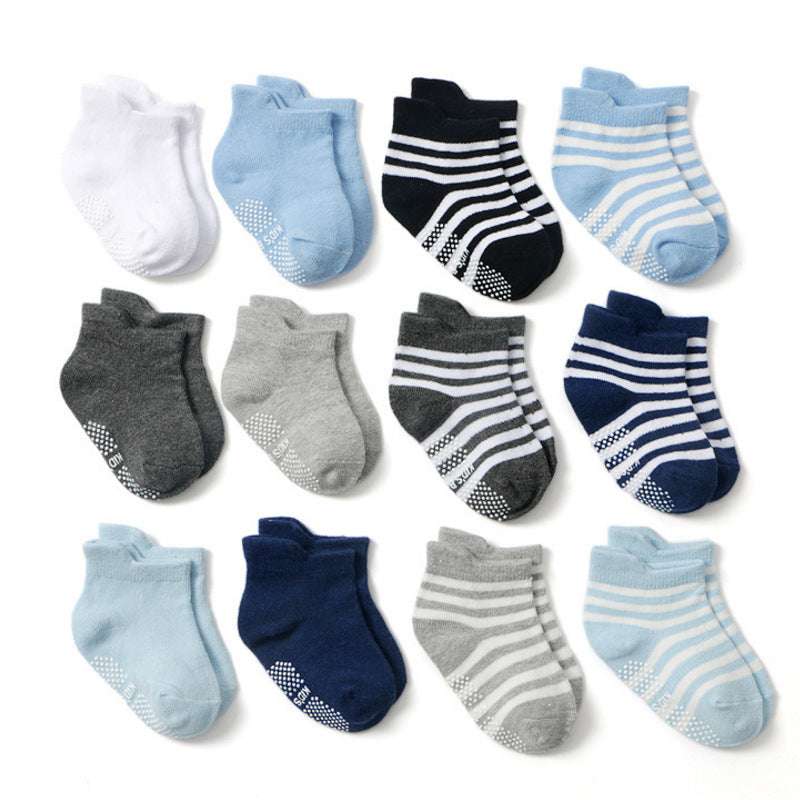 Kids cotton socks, Non-slip floor socks, Polka dot socks - available at Sparq Mart