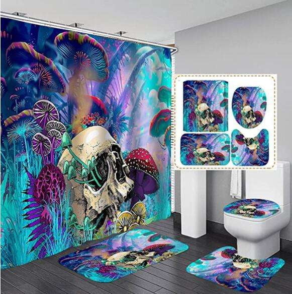 Halloween Shower Curtain, Polyester Shower Curtain, Waterproof Shower Curtain - available at Sparq Mart