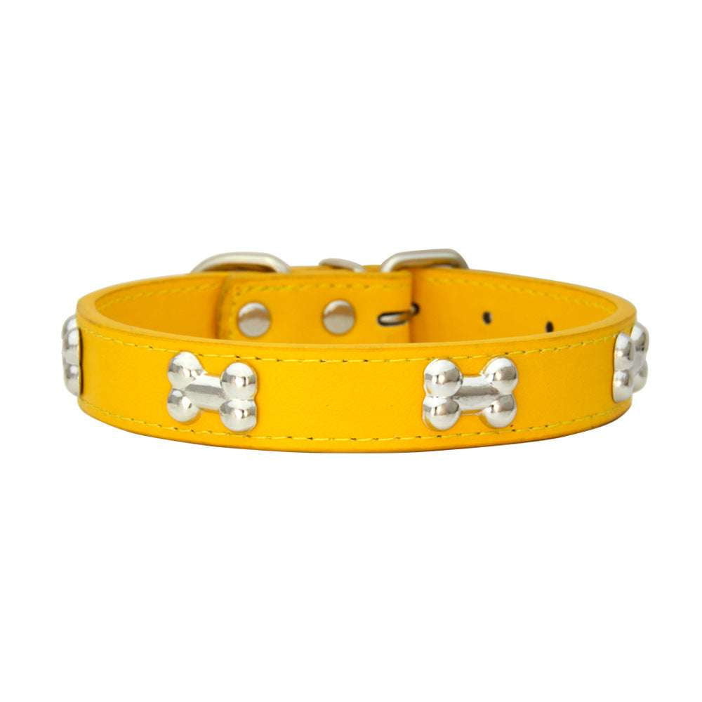 Durable Puppy Collar, Leather Dog Leash, Pet Leash Accessories - available at Sparq Mart