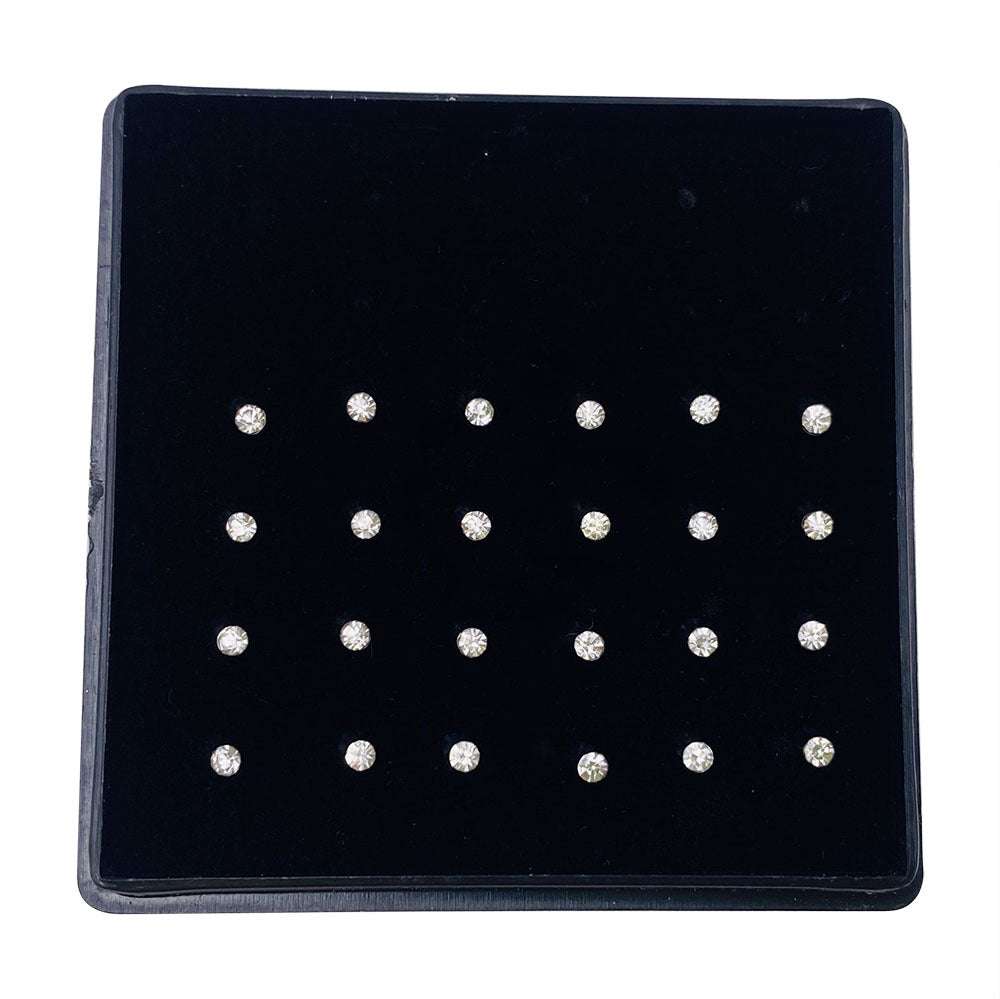 18mm nose studs, diamond nose stud, stainless steel nose stud - available at Sparq Mart