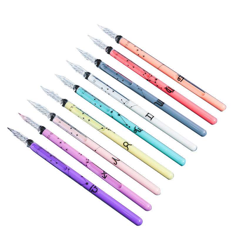 Astrological sign pen, Stylish glass pen, Wholesale dip pen - available at Sparq Mart