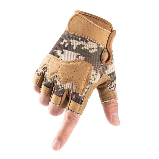 Durable Tactical Gloves, Multifunctional Half Finger Gloves - available at Sparq Mart