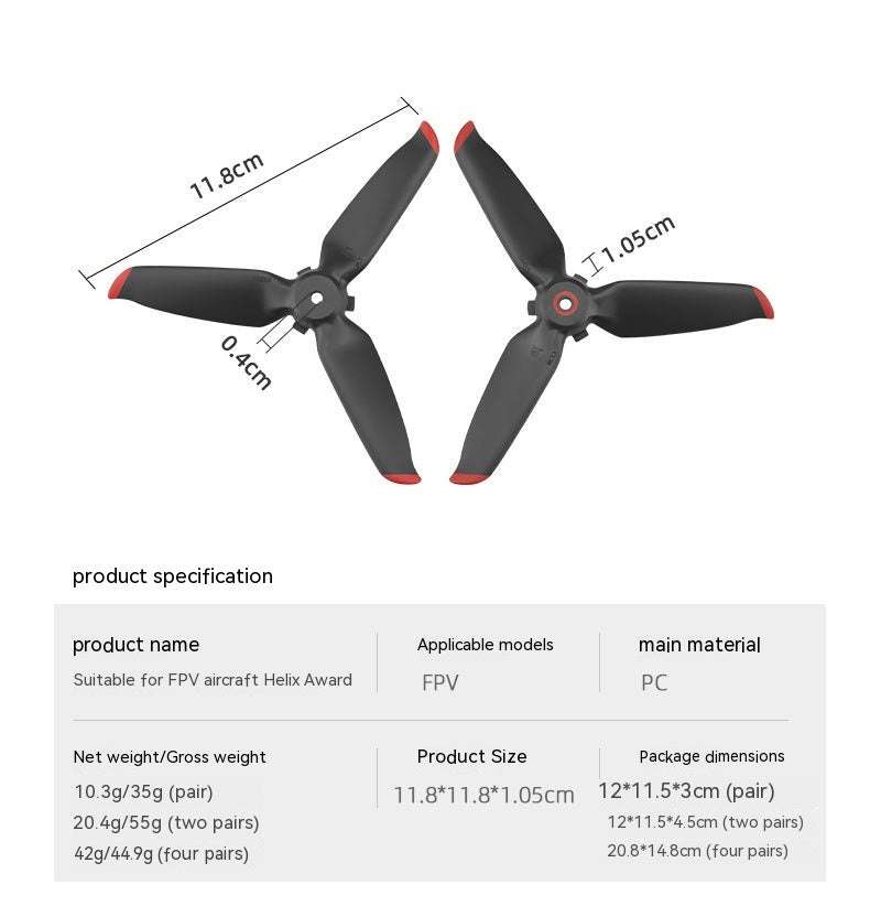 gold, high-quality accessories, red, silver, UAV wing blade - available at Sparq Mart