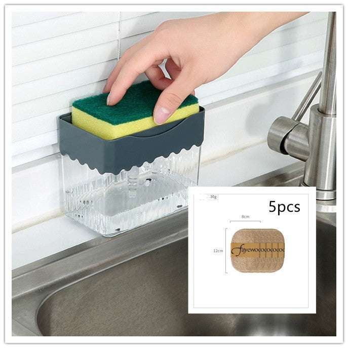 detergent box, soap dispenser, sponge caddy - available at Sparq Mart