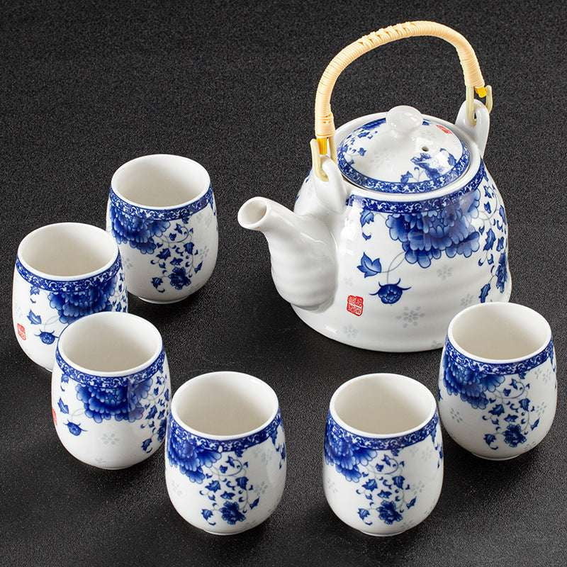 Elegant Tea Collection, Japanese Tea Set, Porcelain Strainer Pot - available at Sparq Mart