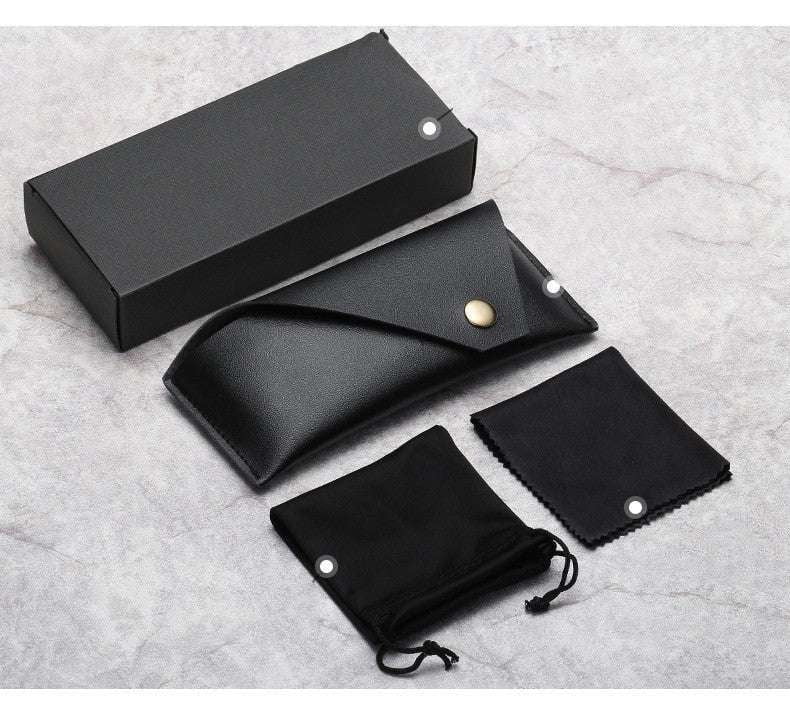 elastic drawstring case, leather sunglasses case, portable sunglasses box - available at Sparq Mart