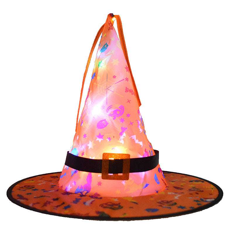 Halloween LED hat, LED holiday decoration, light-up party props - available at Sparq Mart