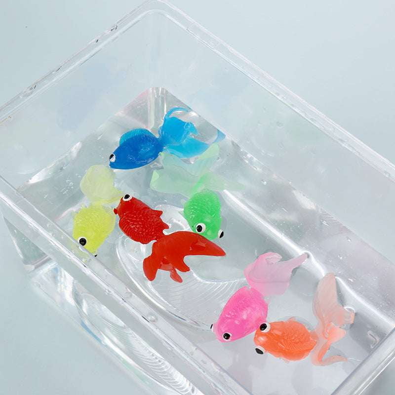 Kids Fishing Toy, Plastic Goldfish Toy, Simulation Fish Playset - available at Sparq Mart