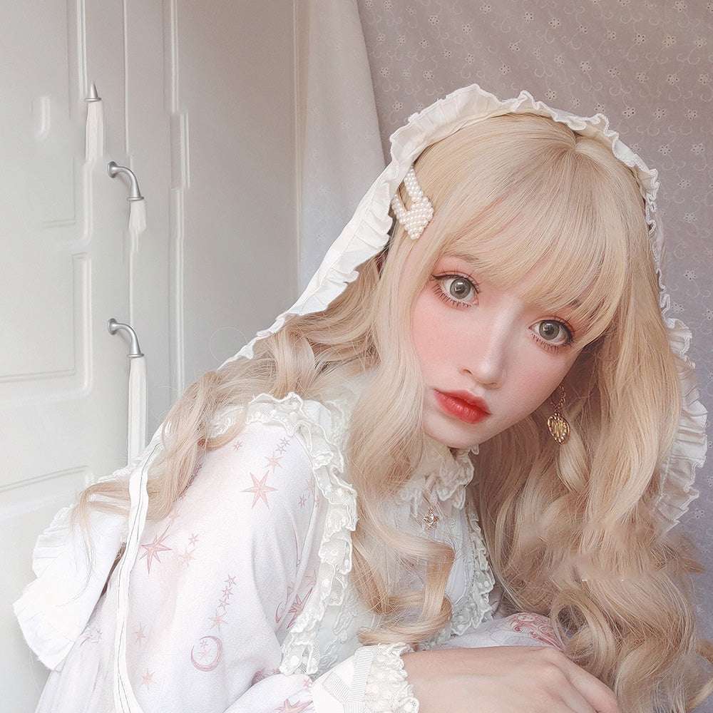 Female Long Curly Wig, Lolita Daily Wig, Soft Girl Wig - available at Sparq Mart