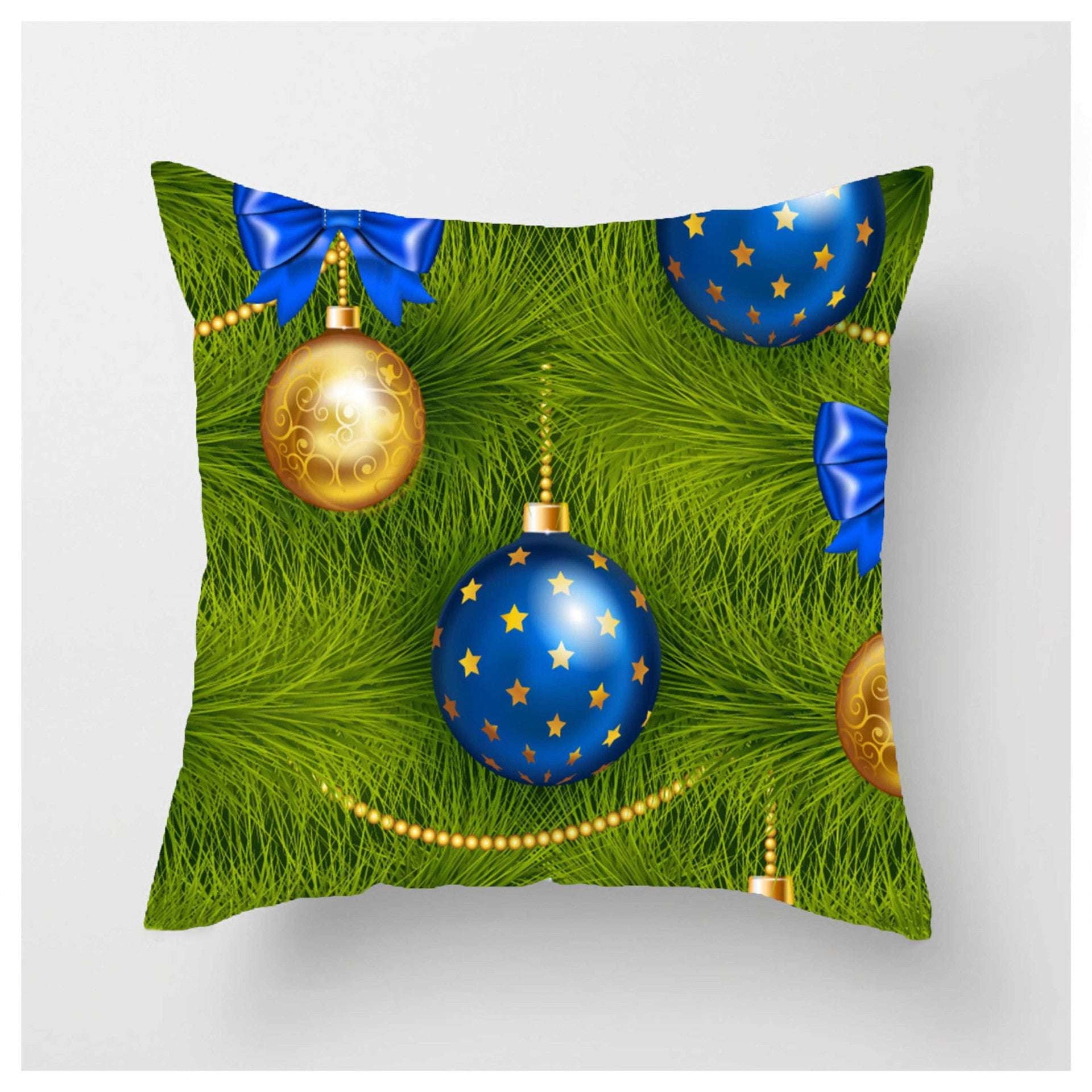 Christmas Ball Pillowcase, Festive Pillow Covers, Luxury Decorative Throw - available at Sparq Mart