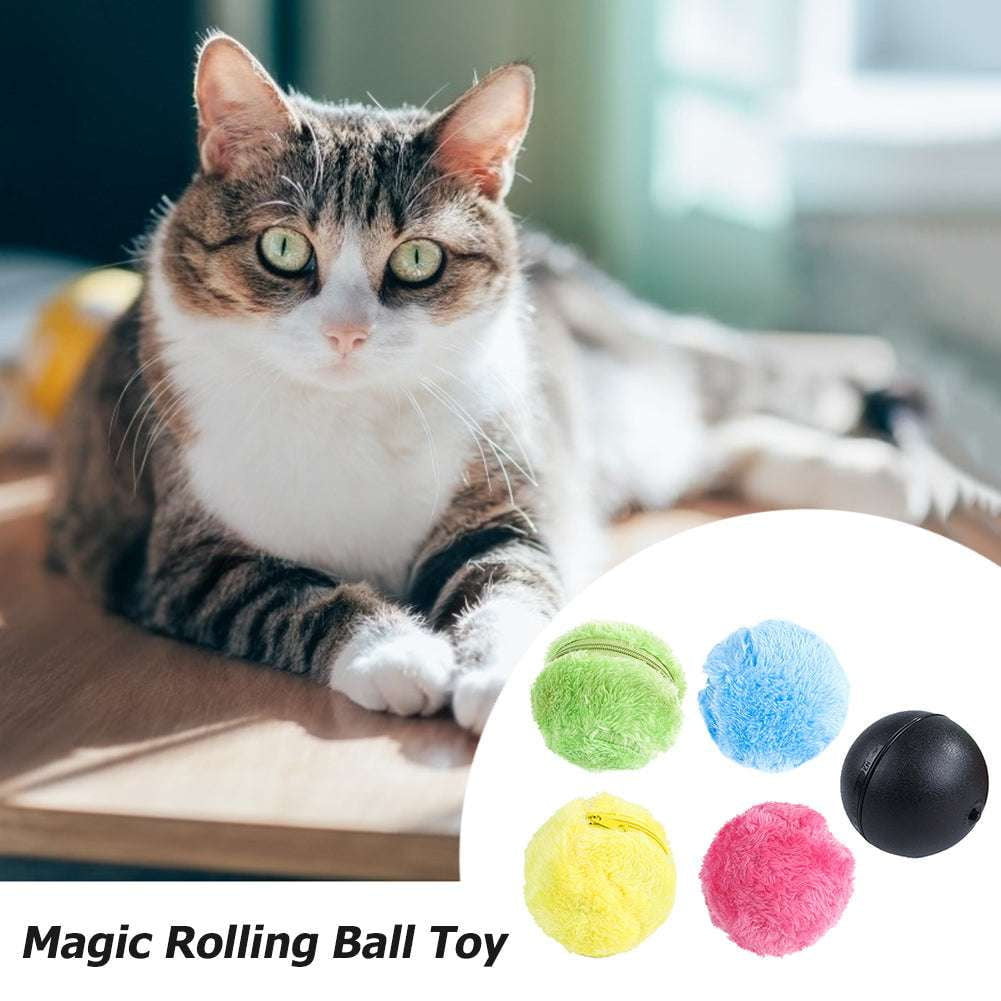 automatic cat toy, interactive dog toy, roller ball for pets - available at Sparq Mart