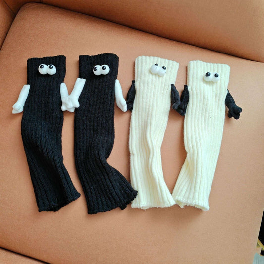 Couple Hand Holding Sock, Cute Pull Foot Sock, Magnetic Foot Socks - available at Sparq Mart