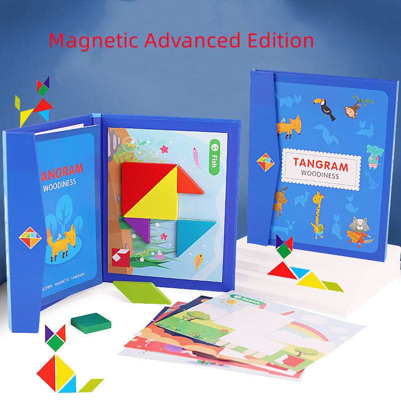 Creative Educational Toy, Kids, Magnetic Tangram Puzzle - available at Sparq Mart