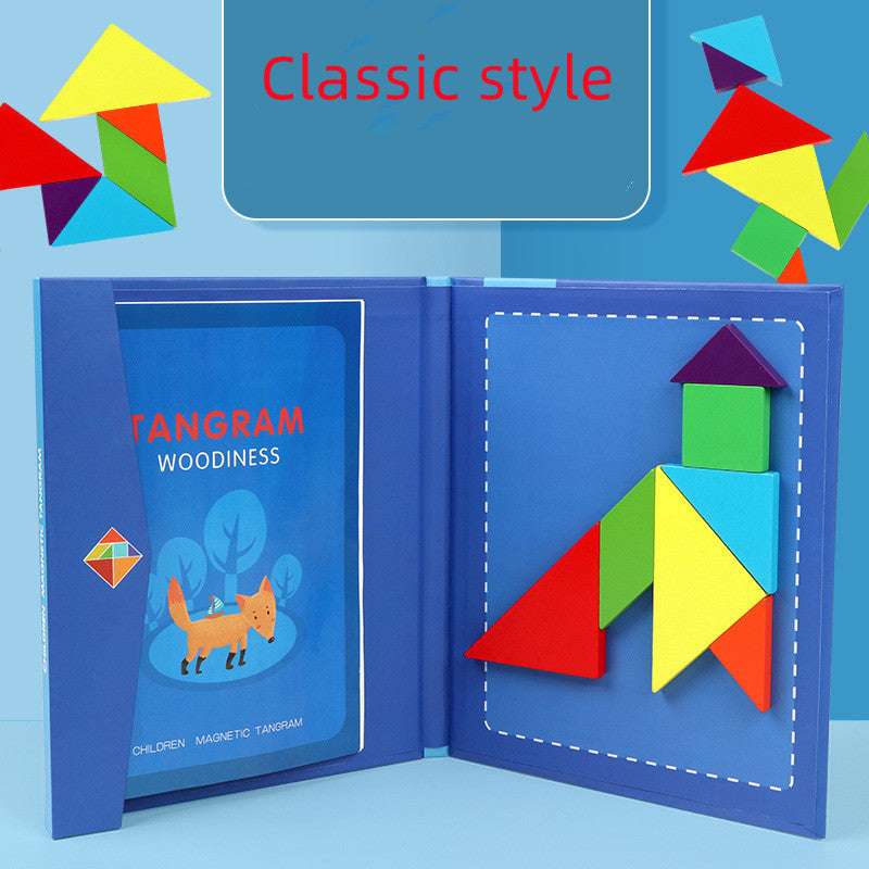 Creative Educational Toy, Kids, Magnetic Tangram Puzzle - available at Sparq Mart