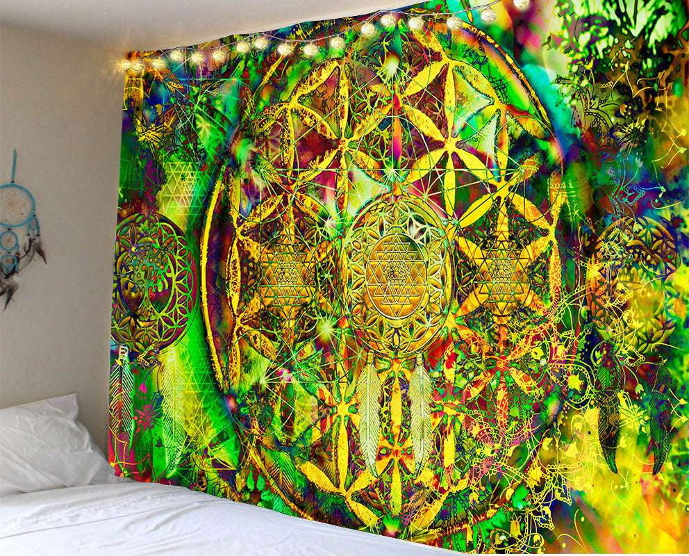 Beach Towel Blanket, Mandala Tapestry Decor, Printed Wall Tapestry - available at Sparq Mart