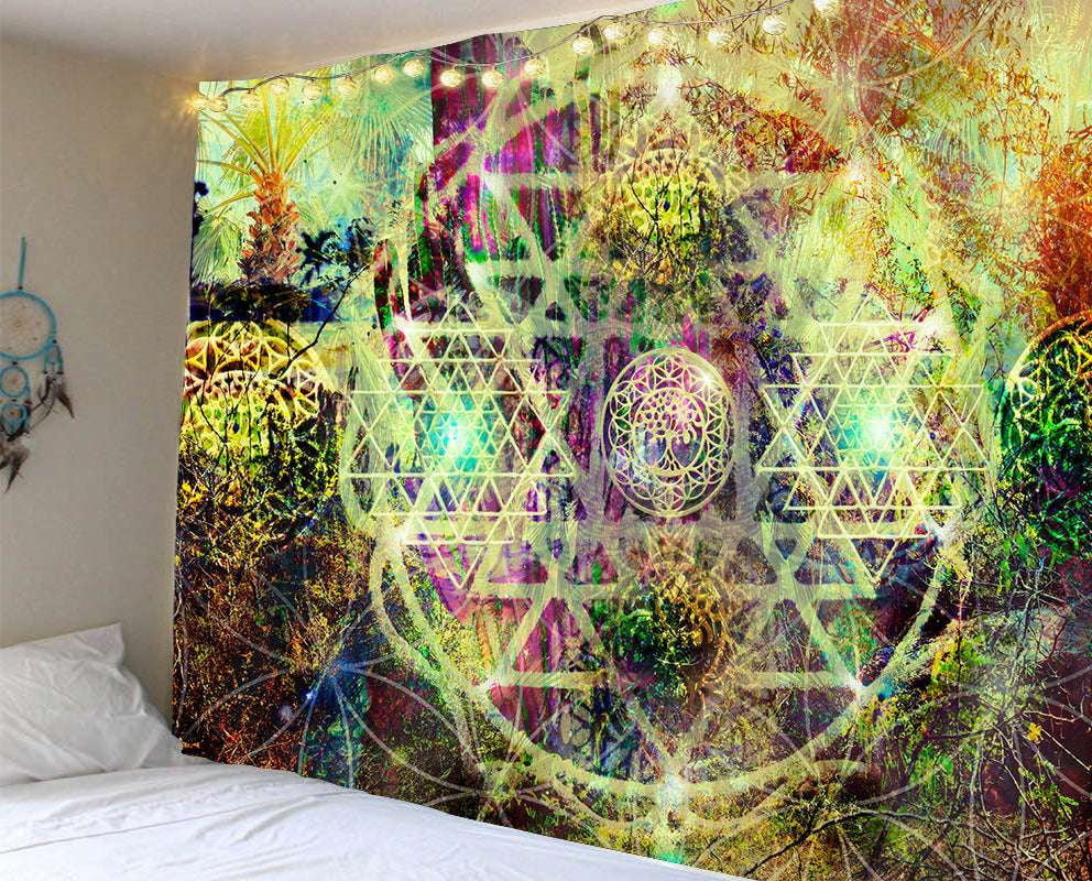 Beach Towel Blanket, Mandala Tapestry Decor, Printed Wall Tapestry - available at Sparq Mart