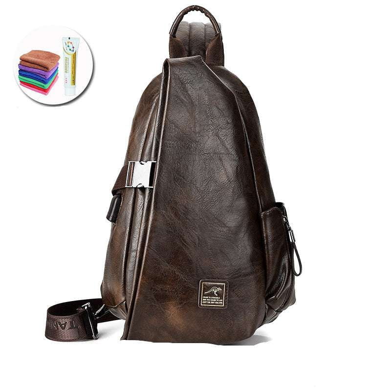 casual messenger bag, crossbody sling bag, men's shoulder bag - available at Sparq Mart