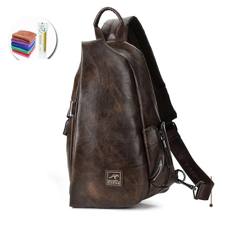 casual messenger bag, crossbody sling bag, men's shoulder bag - available at Sparq Mart