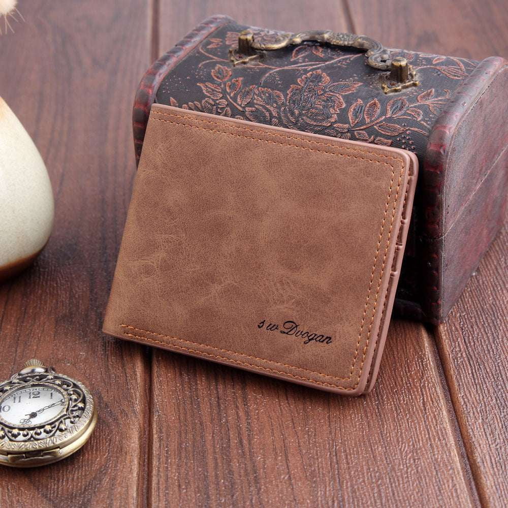 Compact Card Holder, Slim Leather Wallet, Stylish Men's Accessory - available at Sparq Mart