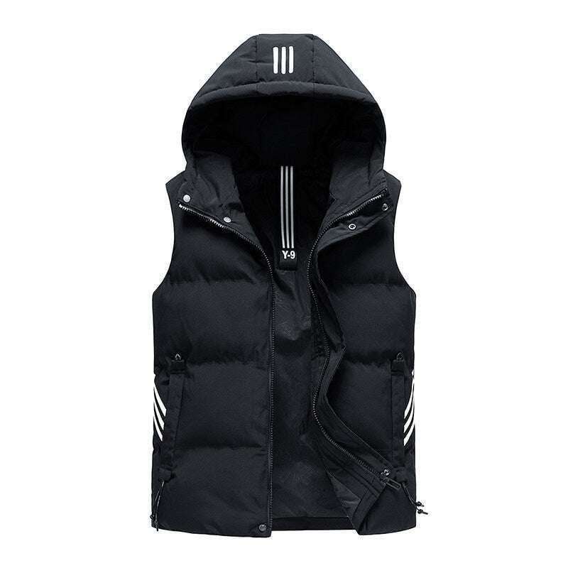 men's warm vest, thick down coat, winter padded jacket - available at Sparq Mart