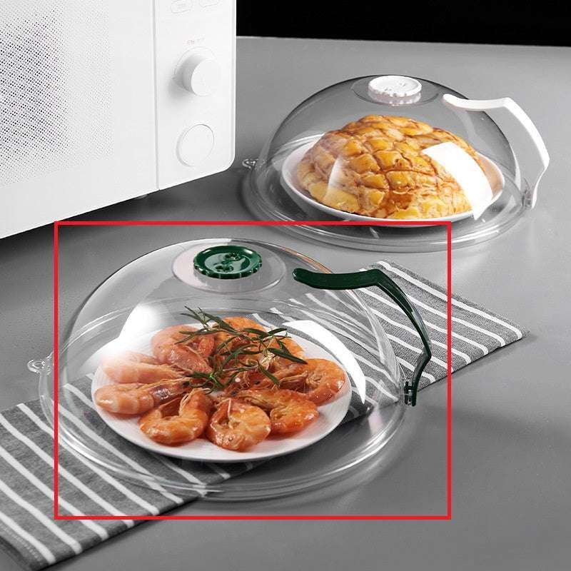 Dustproof Microwave Lid, Microwave Splash Guard, Transparent Food Cover - available at Sparq Mart