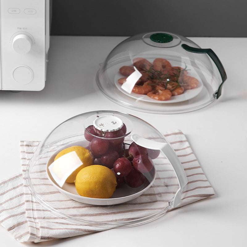 Dustproof Microwave Lid, Microwave Splash Guard, Transparent Food Cover - available at Sparq Mart