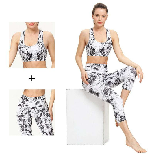 Digital Print Leggings, Moisture Wicking Yoga, Polyester Yoga Suit - available at Sparq Mart