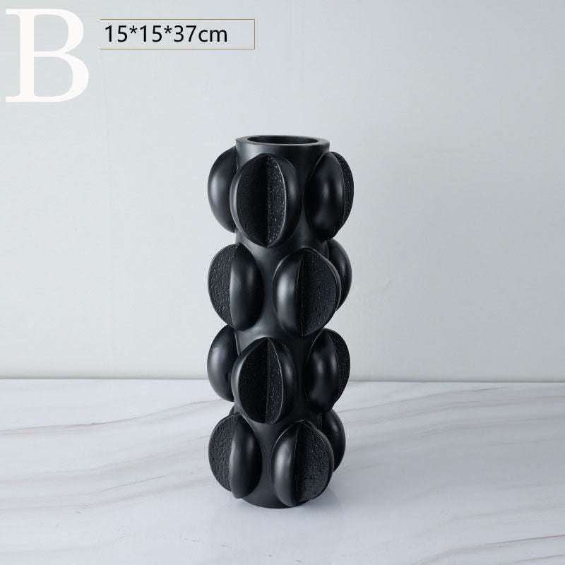 luxury vase light, modern resin vase, Nordic living decor - available at Sparq Mart