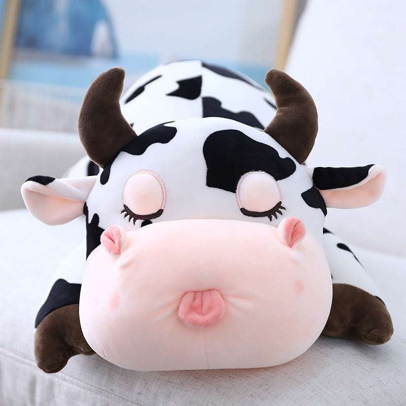 Cute Cow Pillow, Plush Toy Gift, Soft Animal Cushion - available at Sparq Mart