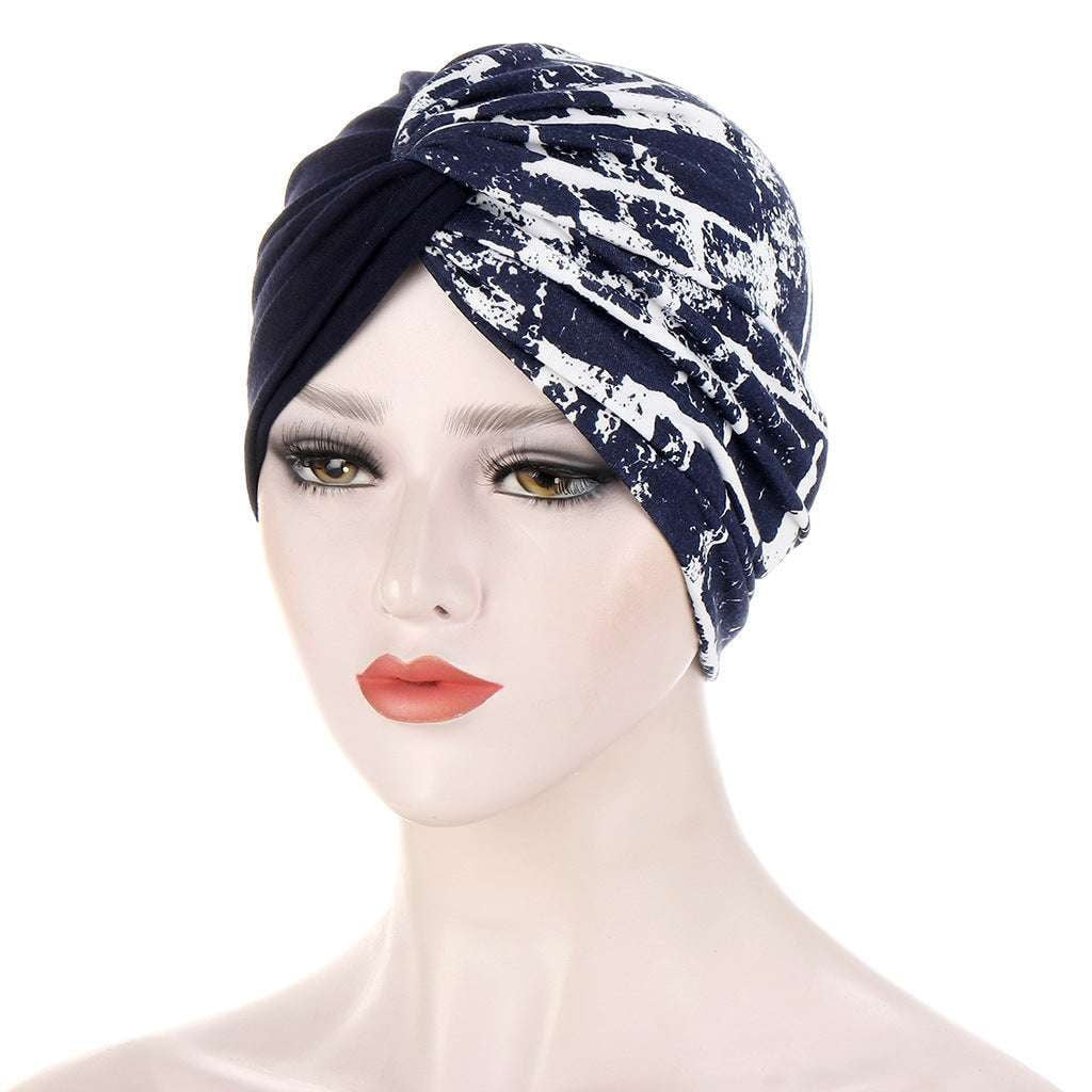 Calico Twisted Band, Patchwork Hair Accessory, Twisted Headband Cap - available at Sparq Mart