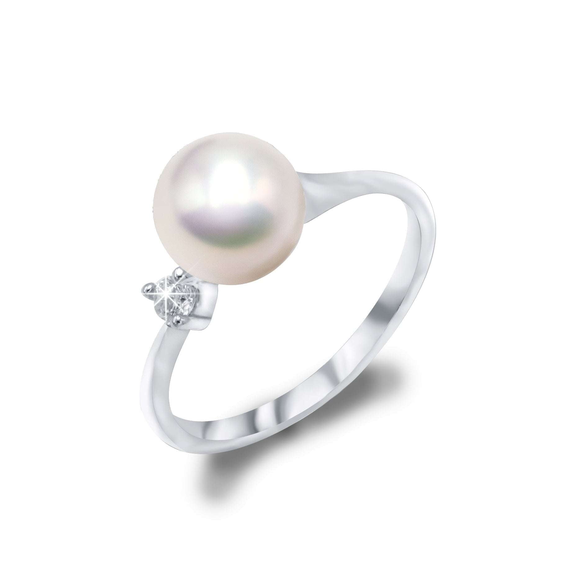 Adjustable Pearl Ring, Personalized Pearl Ring, Pink Pearl Ring - available at Sparq Mart