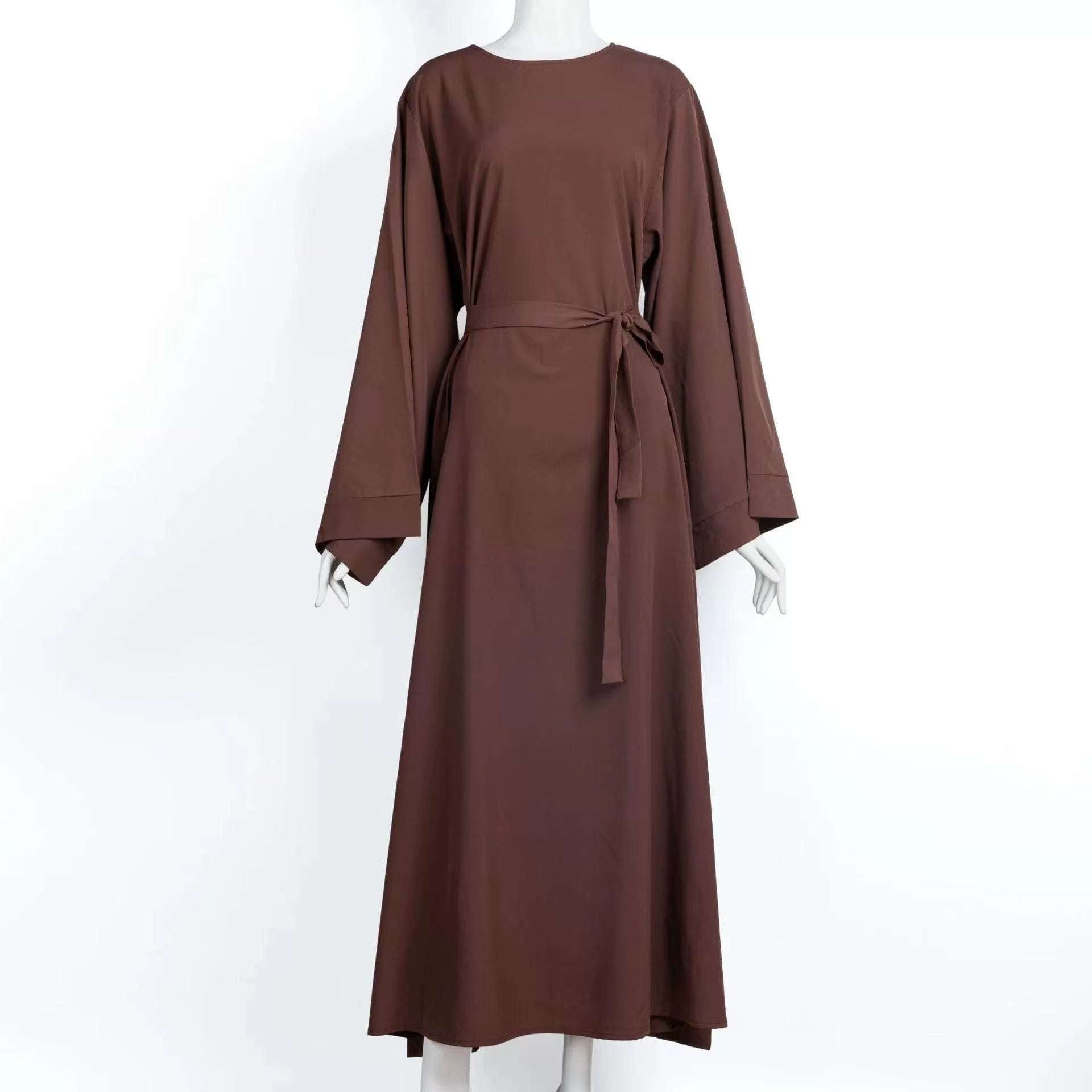 Lace-up Kaftan, Muslim Dress Elegance, Plus Size Abaya - available at Sparq Mart