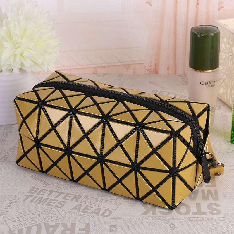 Creative Travel Organizer, Folding Rhombus Makeup, Portable Geometric Cosmetic - available at Sparq Mart