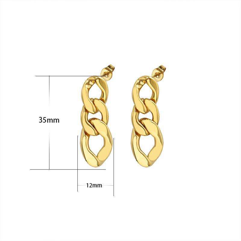 Geometric Edge Rings, Pendant Stud Earrings, Wholesale Gold Jewelry - available at Sparq Mart