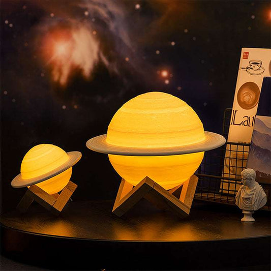 3D printed lamp, home decor, Saturn lamp - available at Sparq Mart