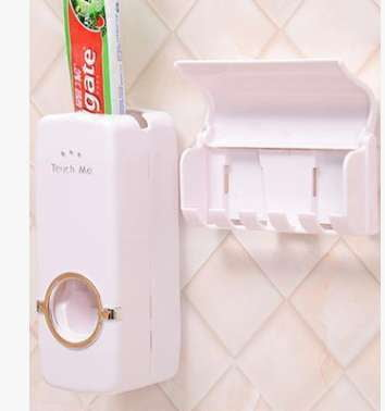 Bathroom Accessories Organizer, Easy Toothpaste Squeezer, Toothpaste Dispenser Holder - available at Sparq Mart