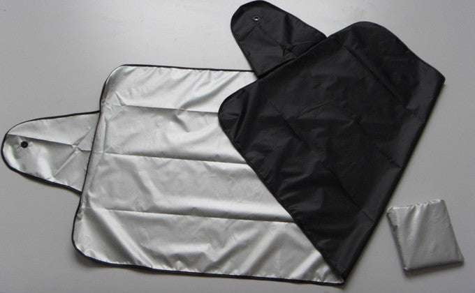 Car Sunshade Cover, Durable Sunshade Protector, Silver-coated Snow Shield - available at Sparq Mart