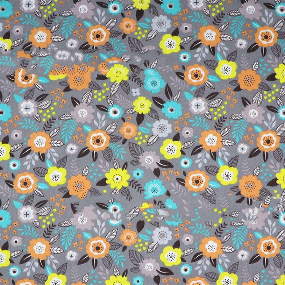 Cotton Floral Material, Floral Pattern Textile, Garden Theme Fabric - available at Sparq Mart